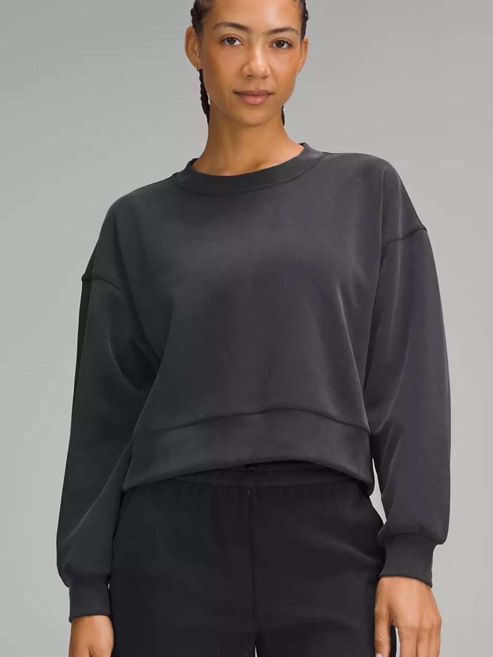 Lululemon Softstreme Perfectly Oversized Cropped Crew Sweatshirt